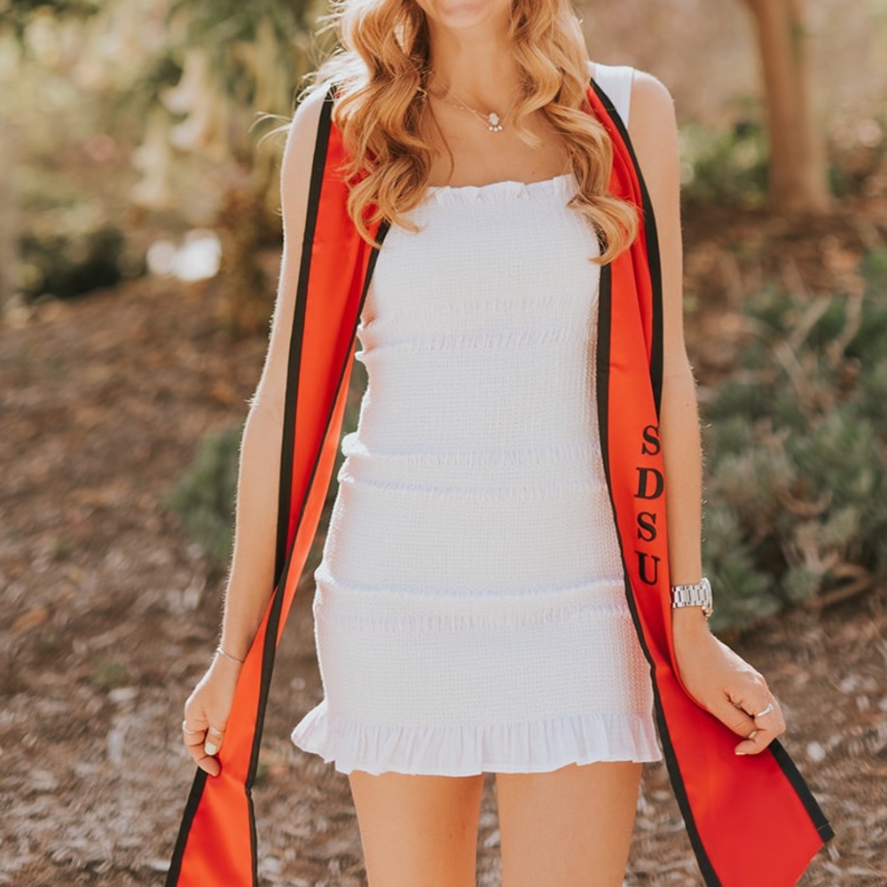 white cotton mini dress